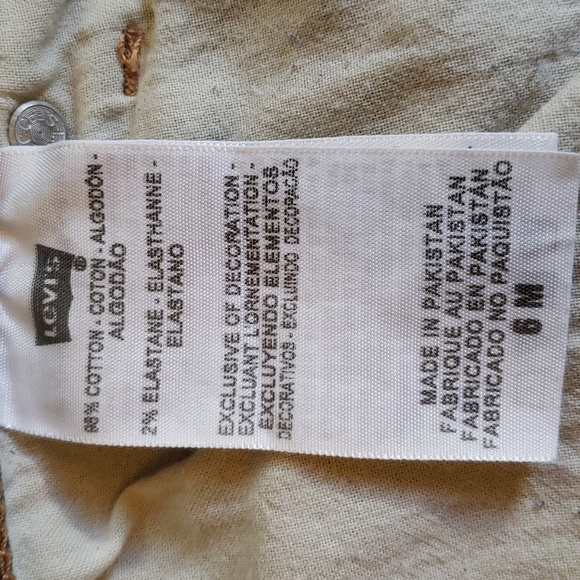 LEVI'S Women's Straight Leg Denim Jeans 6M - Picture 5 of 5